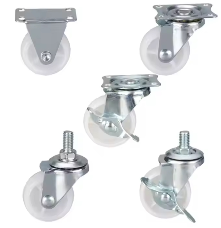 360 Degree Rotation Casters Wheel Plastic Threaded Stem Swivel Caster Wheel For Furniture