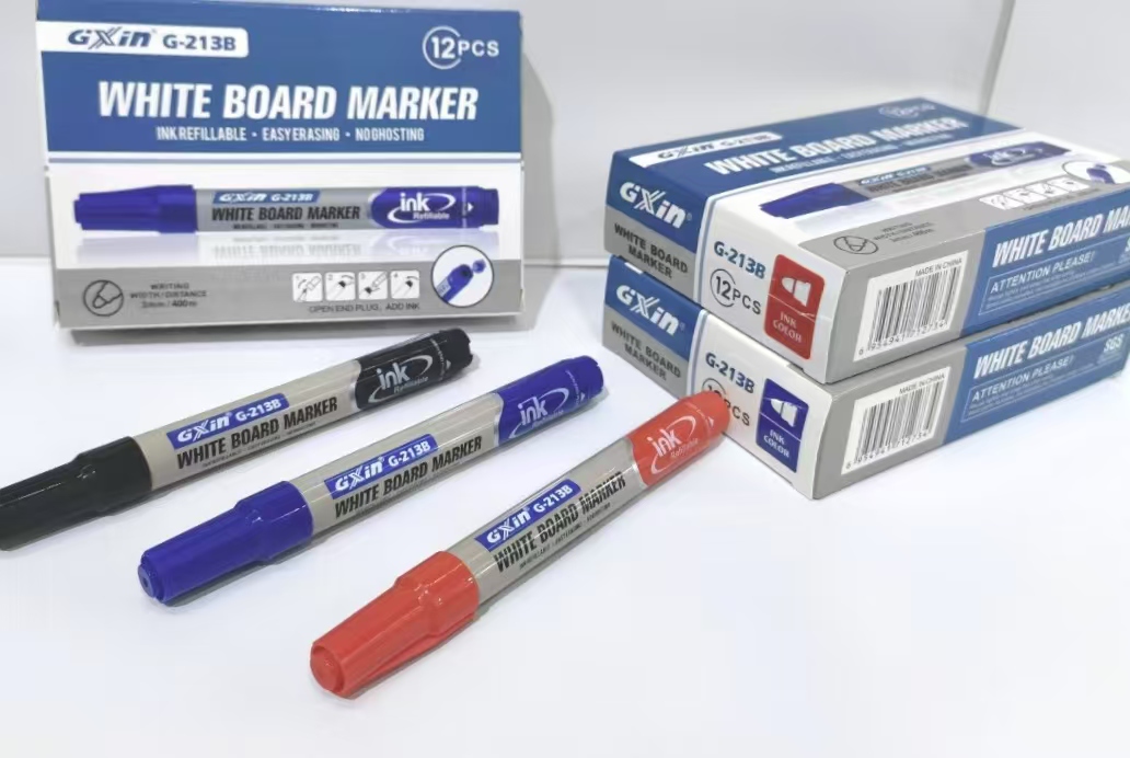 Gxin G-213B Wholesale Custom Logo high quality non-toxic add Ink refillable whiteboard marker for school office