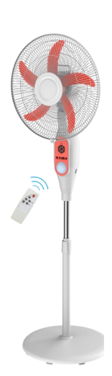 16 &18 Inch Rechargeable Solar Stand Fan With lead acid Battery Factory Price 